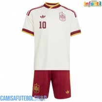 Camisa de time de futebol Espanha Dani Olmo #10 Replicas 2º Equipamento Infantil Mundo 2026 Manga Curta (+ Calças curtas)